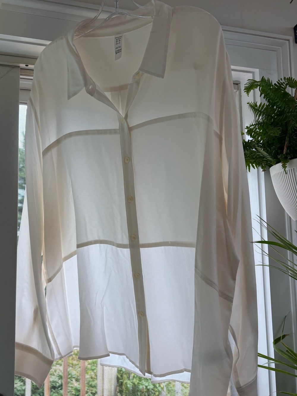 Spanx button-down blouse